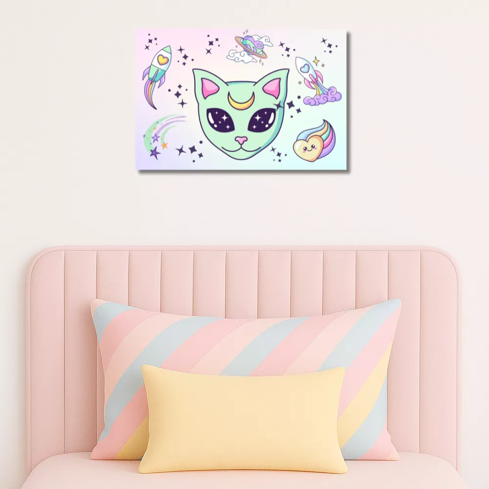 Alien Kitty Alumínium Kép - Image 2