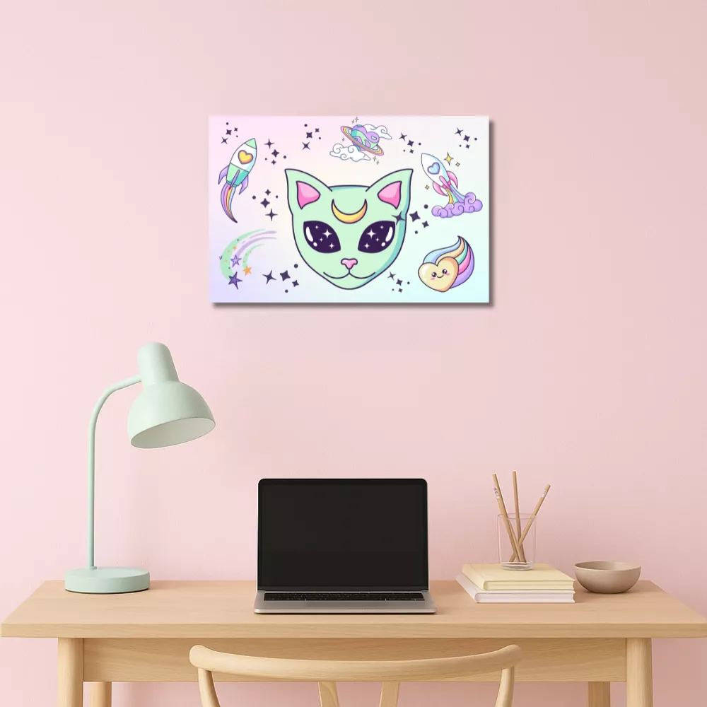 Alien Kitty Alumínium Kép - Image 3