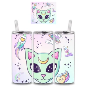 Alien Kitty Alumínium Kulacs