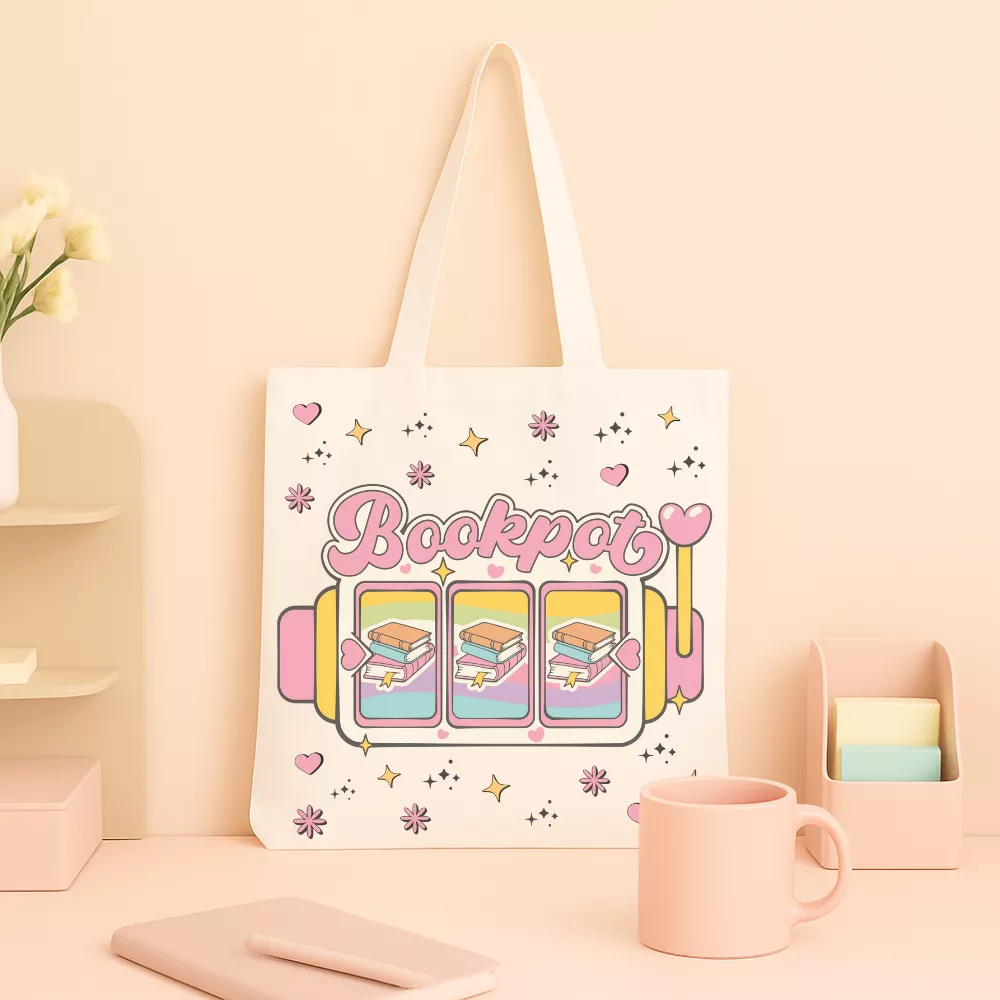 Bookworm Haven Vászontáska - Image 4