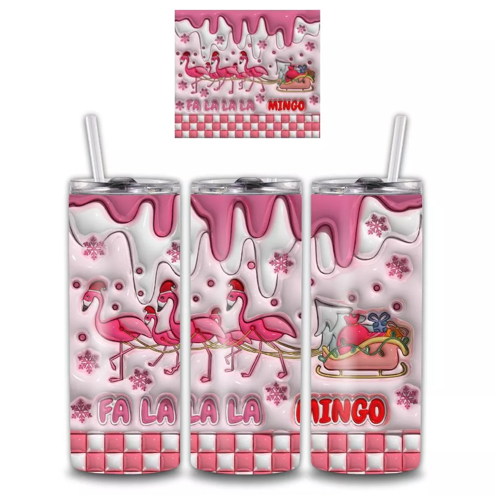 Flalalamingo Christmas Alumínium Kulacs
