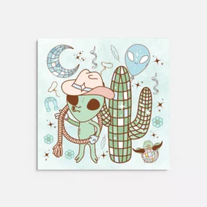 Cosmic Cactus Alumínium Kép