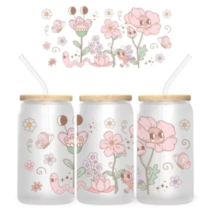 Flower Glow Bambuszfedeles Pohár