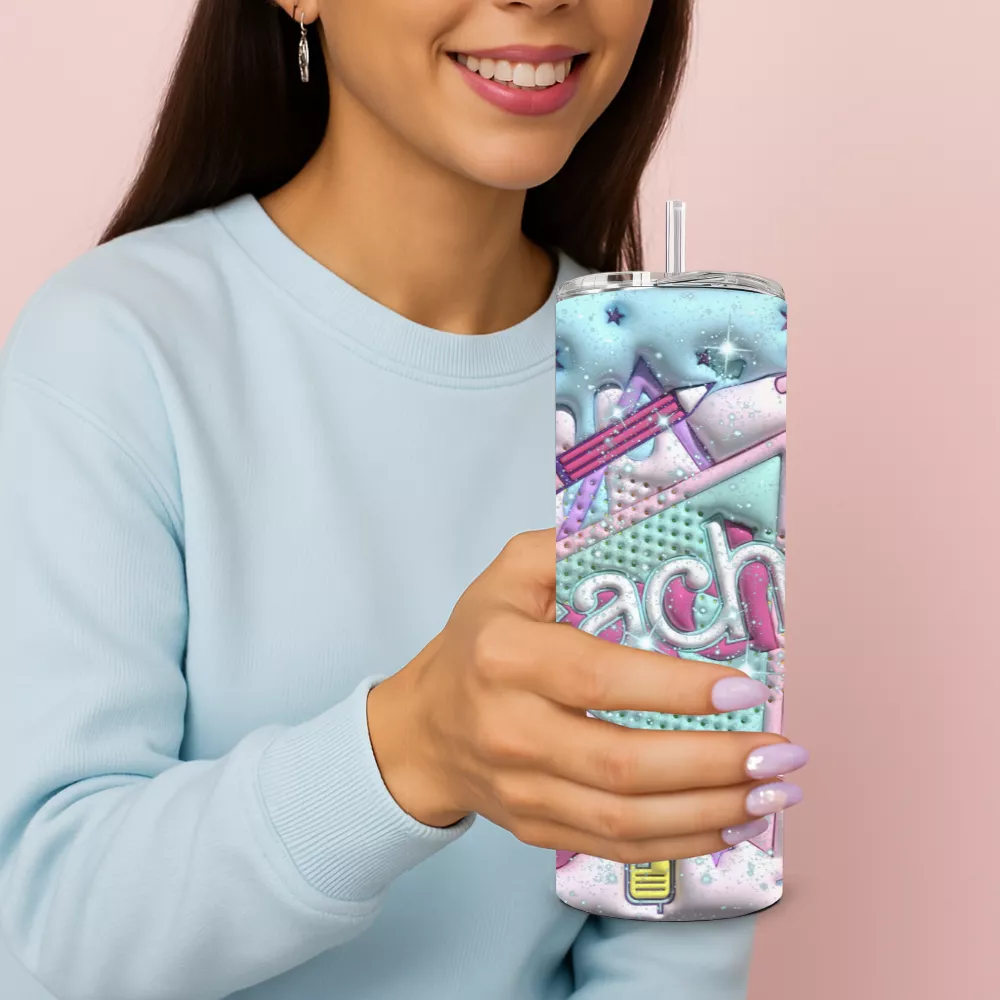 Glitter Teacher Alumínium Kulacs - Image 2