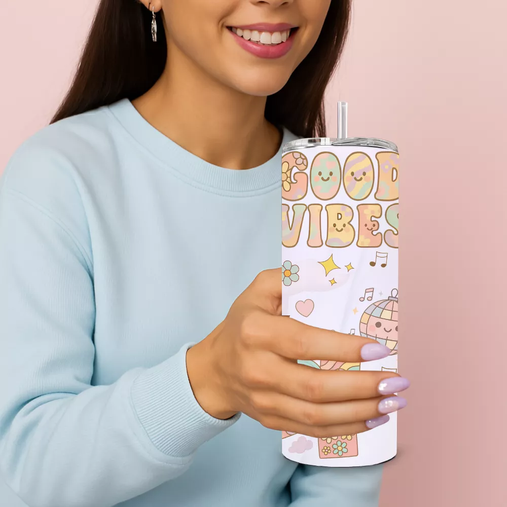 Good Vibes Alumínium Kulacs - Image 3
