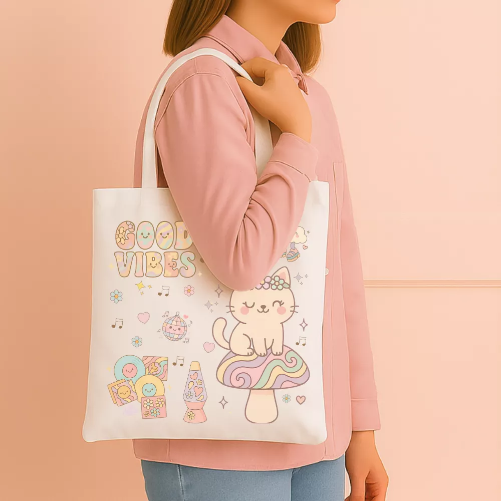 Good Vibes Vászontáska - Image 3