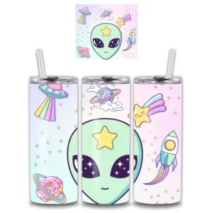 Rainbow Alien Alumínium Kulacs