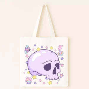 Whimsical Skull Vászontáska