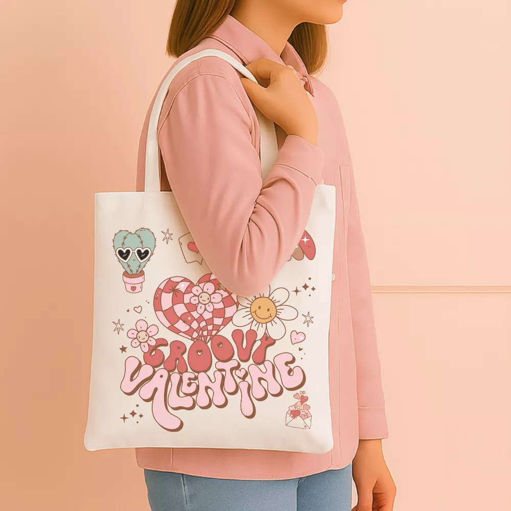 Groovy Valentine Vászontáska - Image 3