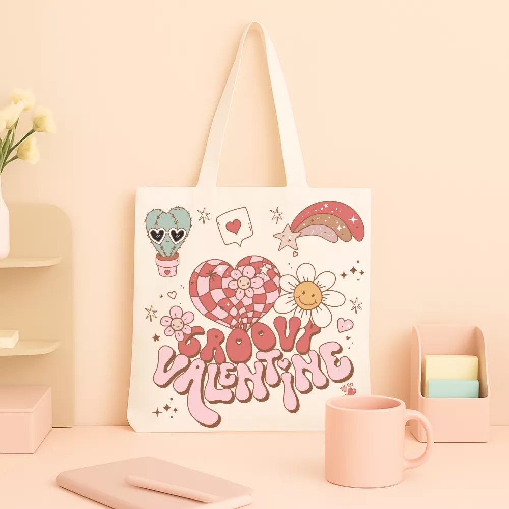 Groovy Valentine Vászontáska - Image 4