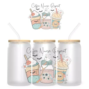 Spooky Nurse Bambuszfedeles Pohár