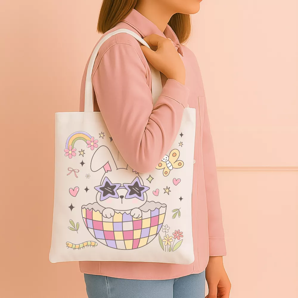 Bunny Basket Vászontáska - Image 3