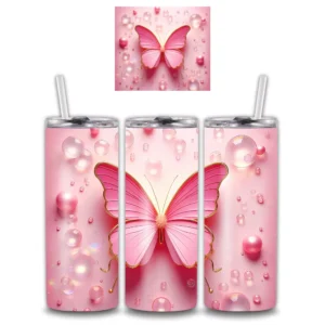 Butterfly Charm Aumínium Kulacs