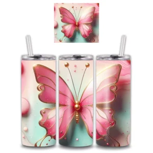 Butterfly Glow Alumínium Kulacs