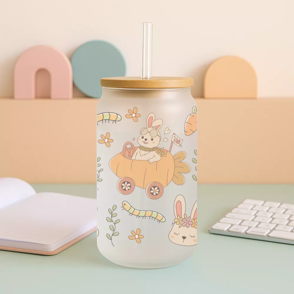 Easter Carrot Bambuszfedeles Pohár - Image 4