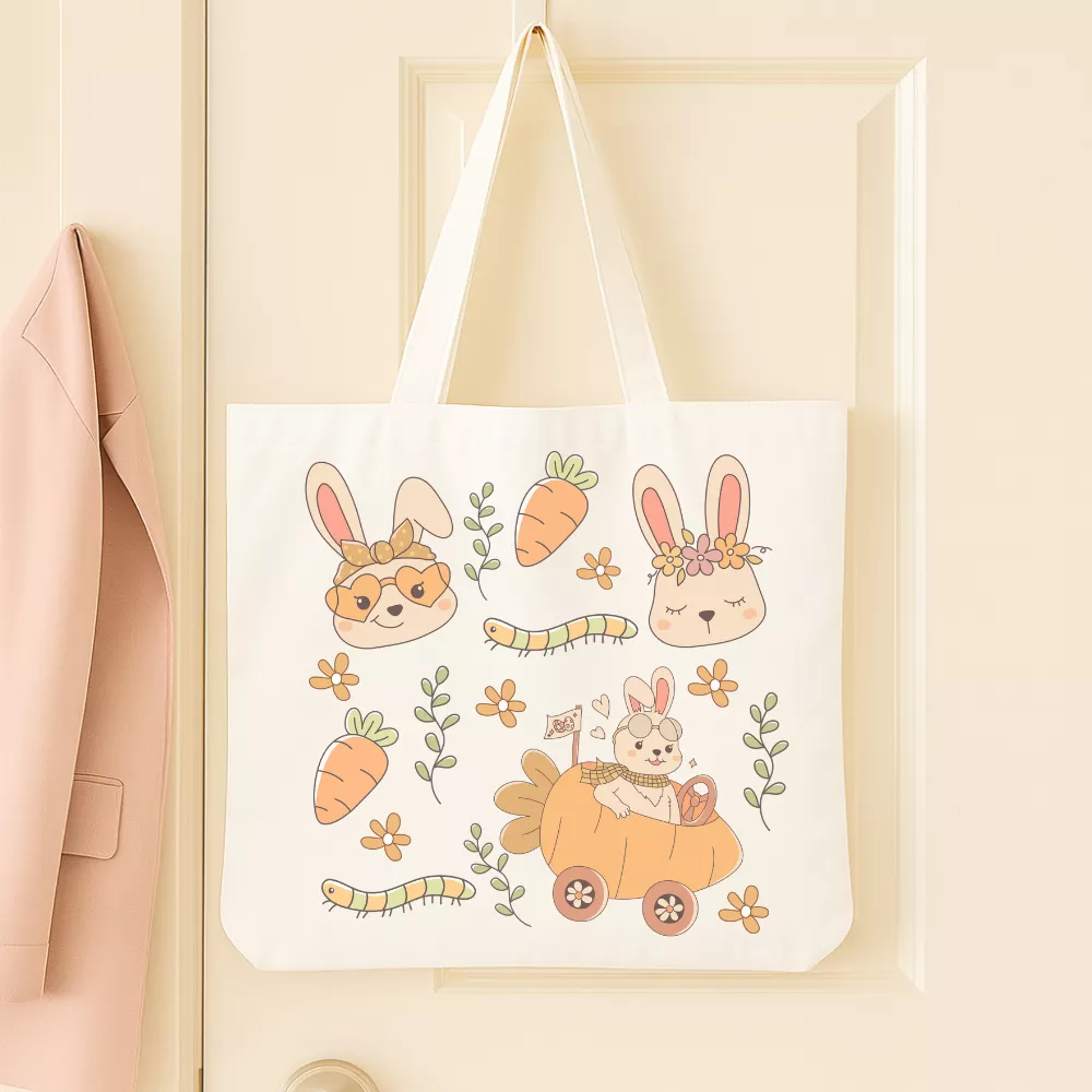 Easter Carrot Vászontáska - Image 2