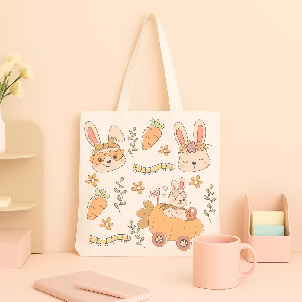 Easter Carrot Vászontáska - Image 3