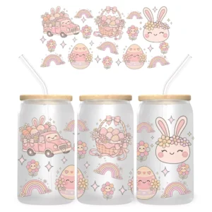 Happy Easter Bambuszfedeles Pohár