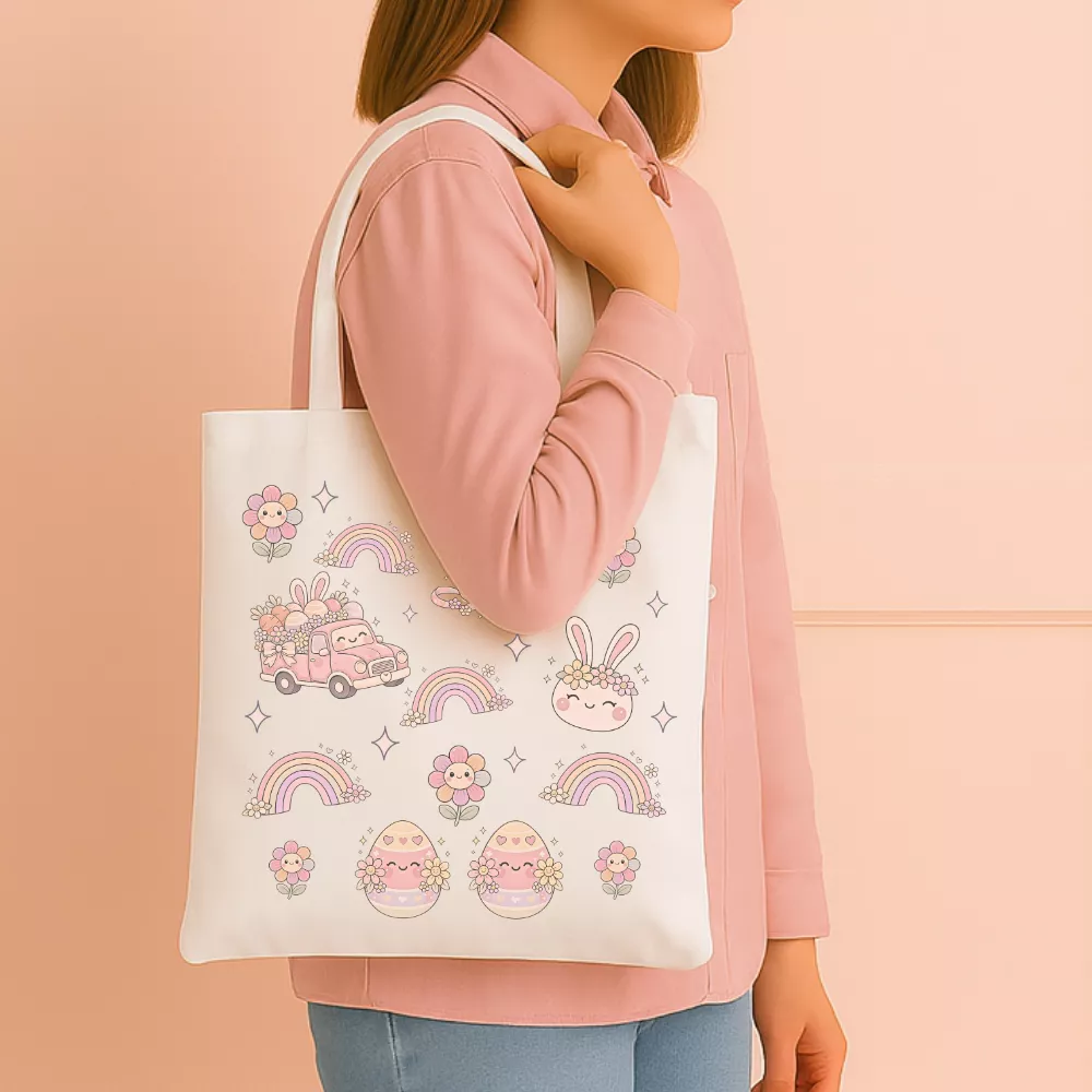 Happy Easter Vászontáska - Image 3