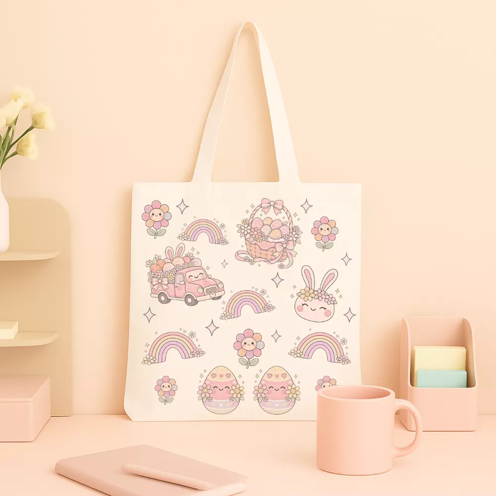 Happy Easter Vászontáska - Image 4