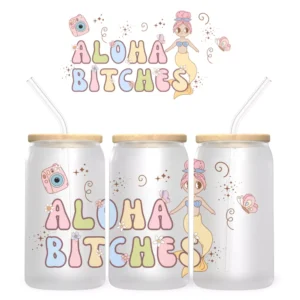 Aloha Bitches Bambuszfedeles Pohár