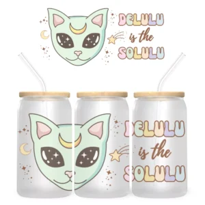 Bling & Match Spacecat Bambuszfedeles Pohár