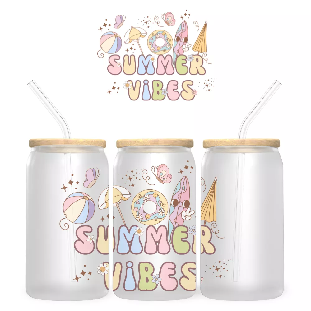 Summer Vibes Bambuszfedeles Pohár