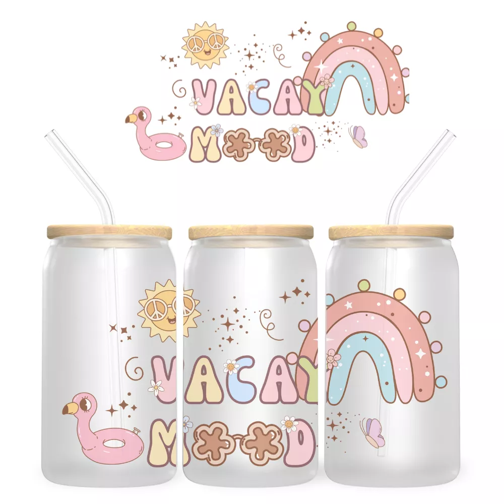 Vacay Mood Bambuszfedeles Pohár