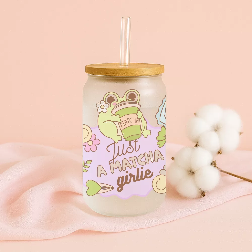 Matcha Bloom Bambuszfedeles Pohár - Image 2