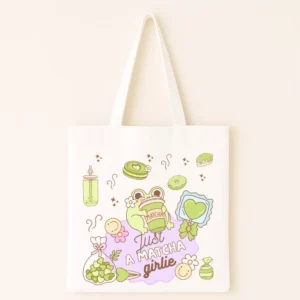 Matcha Bloom Vászontáska