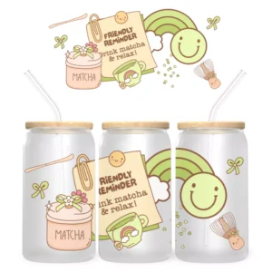 Matcha Energy Bambuszfedeles Pohár