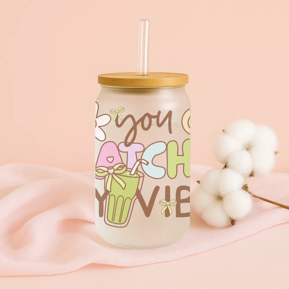 Matcha Glow Bambuszfedeles Pohár - Image 2