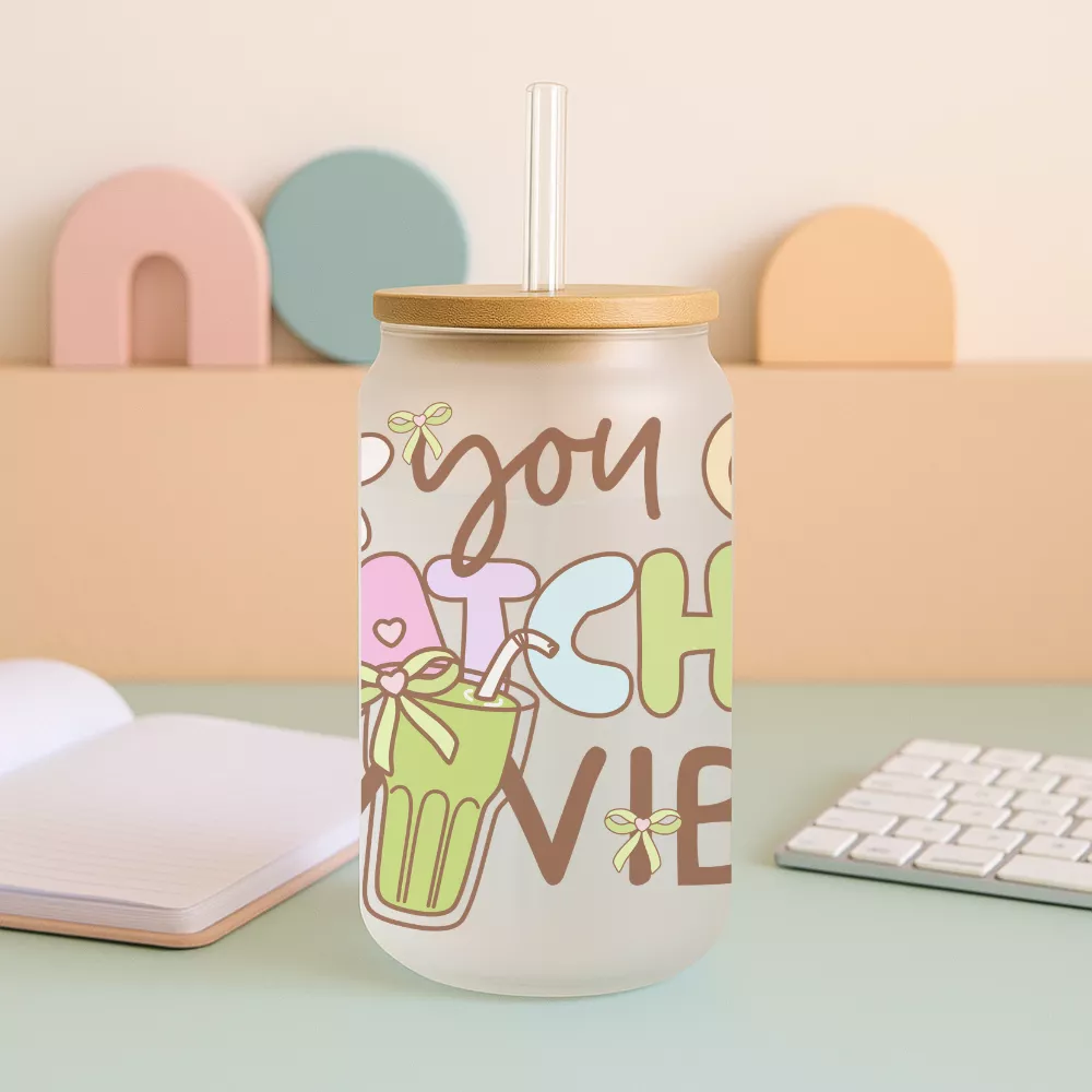 Matcha Glow Bambuszfedeles Pohár - Image 4