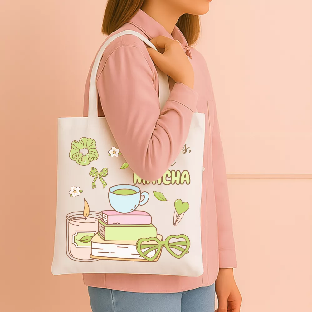 Matcha Happiness Vászontáska - Image 3