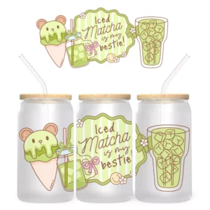 Matcha Magic Bambuszfedeles Pohár