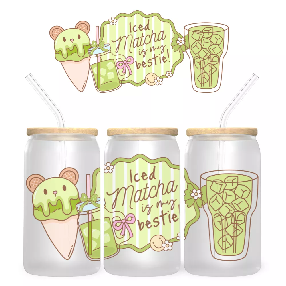 Matcha Magic Bambuszfedeles Pohár