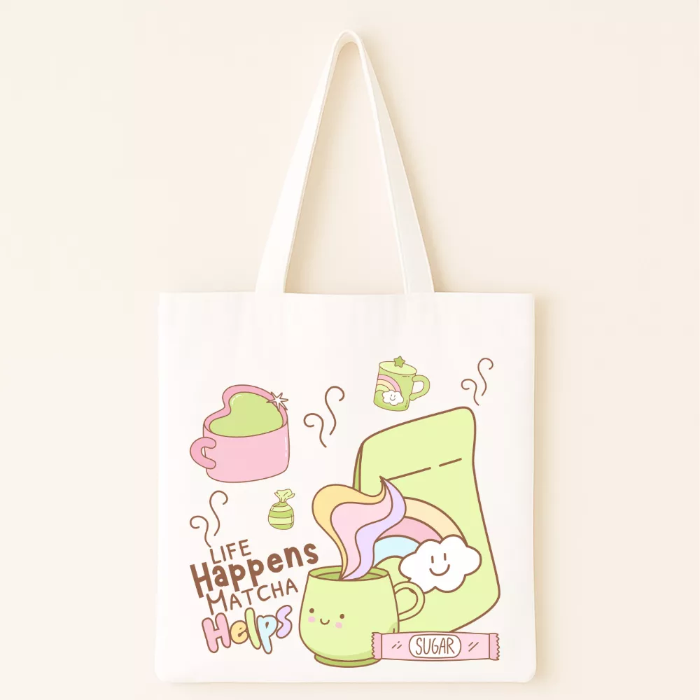 Matcha Moment Vászontáska